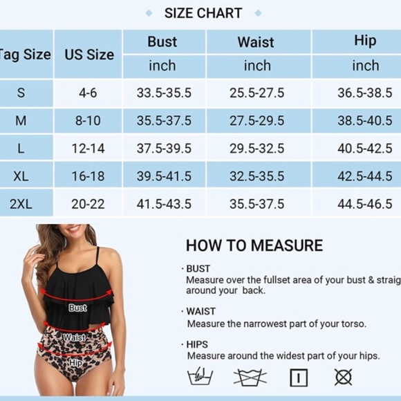 Black Ruffle Tummy Control Tankini - Picture 4 of 5